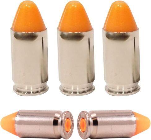S.T. Action Pro .380 Cal Dummy Rounds – Orange Safety Trainer Dummy Rounds, Reusable Dry Fire Training Ammunition for Gun Owners - Veteran-Owned, Assembled in the USA in Saudi Arabia