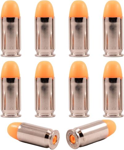 S.T. Action Pro 45 ACP Dummy Rounds – Orange Safety Trainer Dummy Rounds, Reusable Dry Fire Training Ammunition for Gun Owners - Veteran-Owned, Assembled in The USA in Saudi Arabia