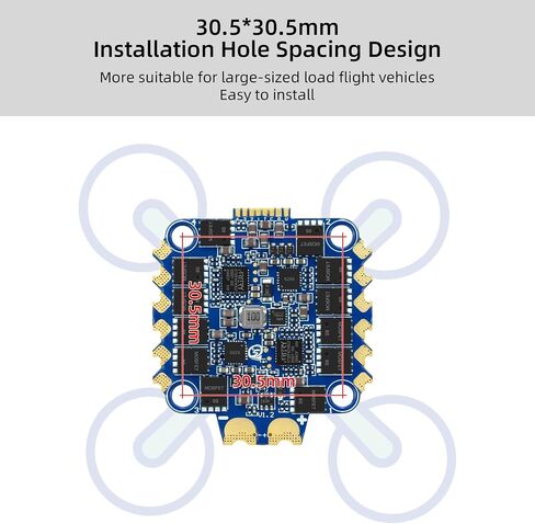 SEQURE 65A 4in1 ESC 2-6S Electric Speed Controller 30.5x30.5mm for FPV Racing Drones Freestyle - AM32 in Saudi Arabia