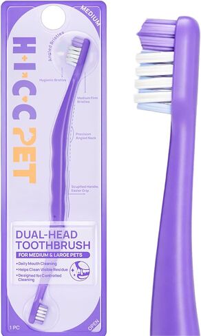 HICC PET Single-Head Toothbrush for Cats & Small Dogs, Easy Teeth Cleaning in Saudi Arabia