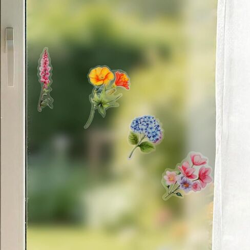 Kattykitty 309PCS Transparent Flower Stickers for Scrapbooking in Saudi Arabia