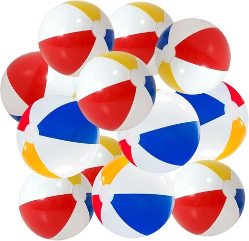 Beach Balls - 20 Inch Beach Balls Inflatable Rainbow Pool Toys for Party Supplies Beach Toys for Summer Parties & Decorations in Kuwait