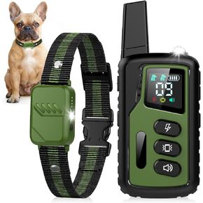 Shock Collar for Dogs, Ultimate Dog Training Collar with Remote, 4500FT Range, IP68 Waterproof, 3 Humane Modes (Beep, Vibration, Shock), Safety Lock & Safety Light – for Small, Medium & Large Dogs in Kuwait