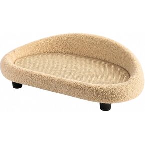 Cat Sofa with Sisal Scratching Mat Cozy Sisal Cat Scratcher Lounge Sturdy, Kittens, Beige in Kuwait