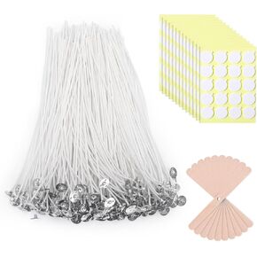 160Pcs 4/6/8in Pre Waxed Cotton Candle Wick, Wick Stickers in Saudi Arabia