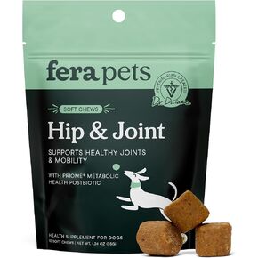 Fera Pets Hip & Joint Supplement for Dogs with Glucosamine, 90 Soft Chews in Saudi Arabia
