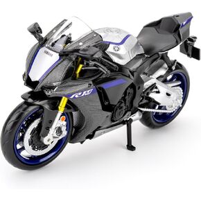 RMZ City Compatible with 1:12 Motorcycle Model Yamaha YZF-R1M Vehicle, Motorcycle Collection and Decoration Diecast Motorcycle Toy Car for Kids Boys Girls, Gift Silver in Saudi Arabia