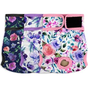 Washable Female Dog Diapers - Premium Reusable Diapers for Doggie in Heat - Highly Absorbent Dog Diapers Female for Pet Incontinence with Adjustable Snaps (Morandi, M) in Saudi Arabia