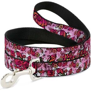 Dog Leash Born to Blossom Close Up White 4 Feet Long 1.0 Inch Wide in Saudi Arabia