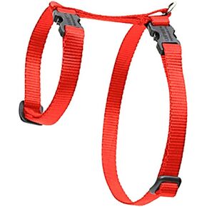 LupinePet Basics حزام مقاس 1/2 بوصة باللون الأحمر مقاس 12-20 بوصة على شكل حرف H للحيوانات الأليفة الصغيرة in Kuwait