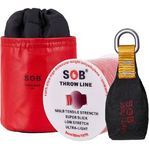 Arborist Throw Line Kit with 197ft Slick Rope & Throw Weight for Tree Climbing, Camping, Hanging Swing (8.8 oz Throw Weight) in Kuwait