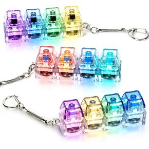 3-Pack Keyboard Fidget Toys, Mini Mechanical Switch Button Clicker (Clicky & Silent), Light Up ASMR Keychain Fidgets for Adults & Kids, Anti-Anxiety ADHD Focus Desk Toy with Lanyard in Kuwait