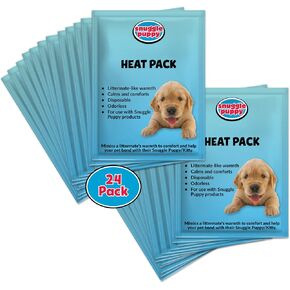 Snuggle Puppy Replacement Heat Packs for Dogs (6 Count) - Disposable Pet Comfort Warmers for Puppy Anxiety Relief - Odorless, Non-Toxic, All Natural - Fits All Snuggle Puppy Styles in Kuwait