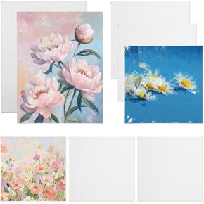 8 Pcs Blank Canvas for Painting, Art Canvas Boards for Painting in Kuwait