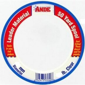 Ande S50-200C ملف زعيم الخيط الأحادي، بكرة 50 رطل، اختبار 200 رطل، لمسة نهائية واضحة in Kuwait