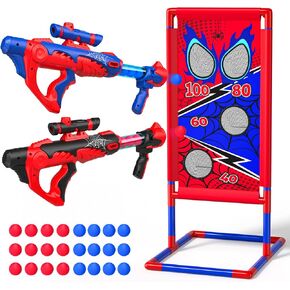 Sunrad Shooting Game for Kids 5+ Years, 2 Pack Red & Blue Shooting Toy Set in Saudi Arabia