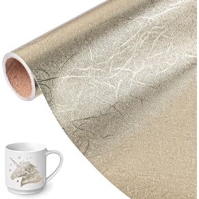 VINYL FROG Tree Texture Adhesive Vinyl Roll 12" x6ft Rose Gold Permanent Craft Vinyl, Metallic foil Vinyl Sticker for Crafts Vinyl Cutter, for Cup Decor, Home Decor in Saudi Arabia