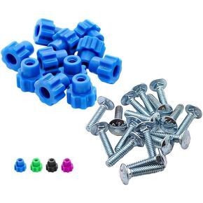 Pet Carrier Fasteners - Blue 16 Pack (Short 7/8" Bolts) in Saudi Arabia