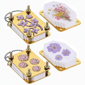 2pcs Mini Flower Press, Pocket Metal Press Kit with 30Pcs Blotting Paper in Saudi Arabia