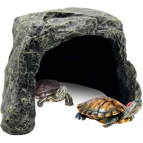 BNOSDM Reptile Hides Large Rock Aquarium Habitat Decor Rock Terrarium Habitat Decor Ornament Shelter for Snake Geckos Lizards Bearded Dragon Turtle Frogs Spiders Amphibians in Saudi Arabia