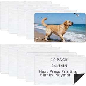 10 Pcs Sublimation Blanks Playmat 14x24 Inch,Trading Board Game mat is Made of Rubber, Versatile Card Game mat and Desk pad for Home Office Use in Saudi Arabia