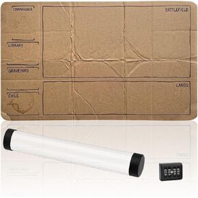 Vintage Cardboard MTG Playmat with MTG Life Counter: Stitched Edge 24x14 in Saudi Arabia