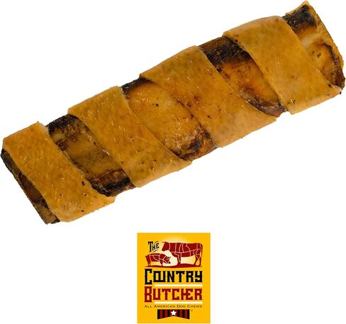 The Country Butcher 4" Beef Rib Dog Bones for Small and Medium Breed Dogs, Natural, Tough, Dental Treat, Chew Toy, Made in The USA, 12 Count Soft to Moderate Chewers in Kuwait