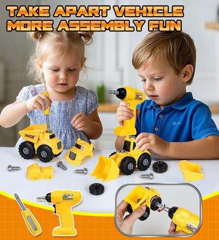 Lehoo Castle Kids Tool Bench with Electric Drill, Realistic Tools, Trucks in Kuwait