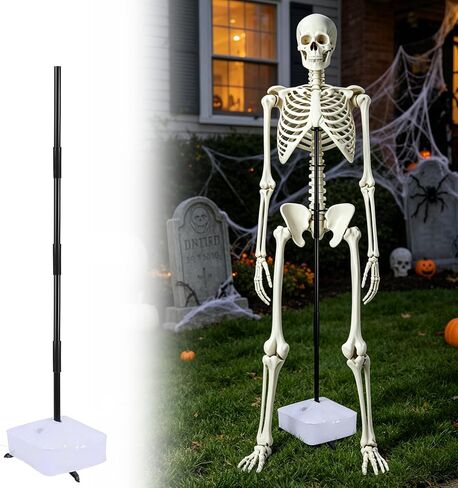 19mm Thickened Plastic Skeleton Stand Outdoor for 6FT Halloween Skeletons in Saudi Arabia