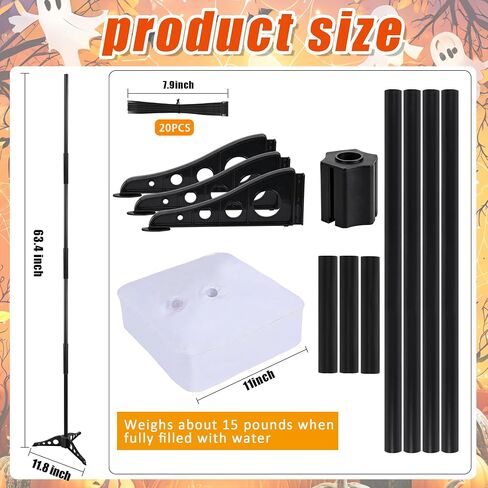 19mm Thickened Plastic Skeleton Stand Outdoor for 6FT Halloween Skeletons in Saudi Arabia