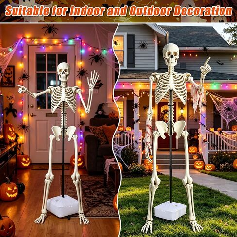19mm Thickened Plastic Skeleton Stand Outdoor for 6FT Halloween Skeletons in Saudi Arabia