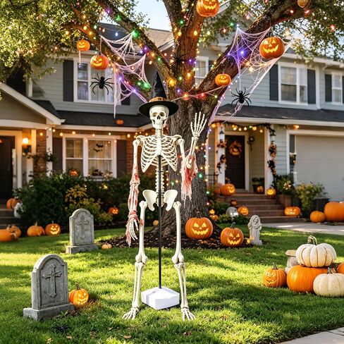 19mm Thickened Plastic Skeleton Stand Outdoor for 6FT Halloween Skeletons in Saudi Arabia