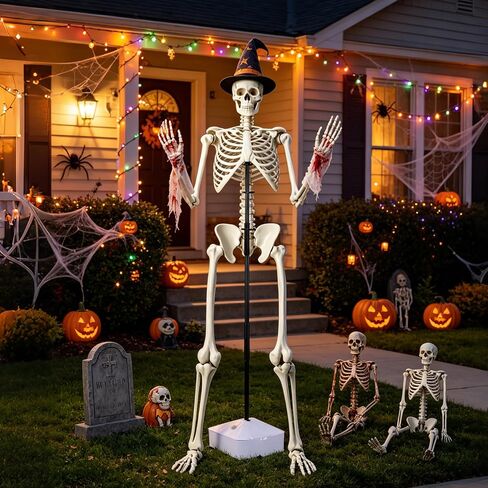 19mm Thickened Plastic Skeleton Stand Outdoor for 6FT Halloween Skeletons in Saudi Arabia