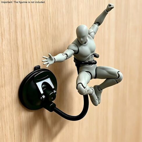 Action Figure Stand, Reusable Suction Cup Wall Mount Base, Adjustable Metal Clips & Flexible Arms for Dynamic Figure Posing in Saudi Arabia
