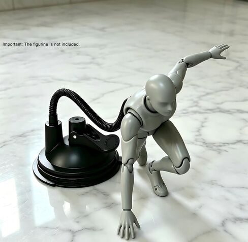 Action Figure Stand, Reusable Suction Cup Wall Mount Base, Adjustable Metal Clips & Flexible Arms for Dynamic Figure Posing in Saudi Arabia