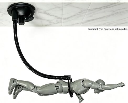 Action Figure Stand, Reusable Suction Cup Wall Mount Base, Adjustable Metal Clips & Flexible Arms for Dynamic Figure Posing in Saudi Arabia