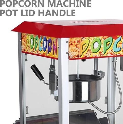 Uonlytech Popcorn Commercial Popcorn Machine Popcorn Maker Popcorn Maker Handle Popcorn Machine Knob Lid Grip Iron Wire Accessories Component Top Seat Plastic Knob for Popcorn Machine in Saudi Arabia