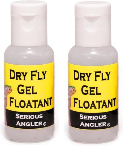 Dry Fly Gel Floatant Twin Pack - Advanced Formula Provides a Durable Hydrophobic Shield, Keeping Flies Dry and Riding High Like Natural Insects, Even in Rough Water. Made in the USA. in Kuwait