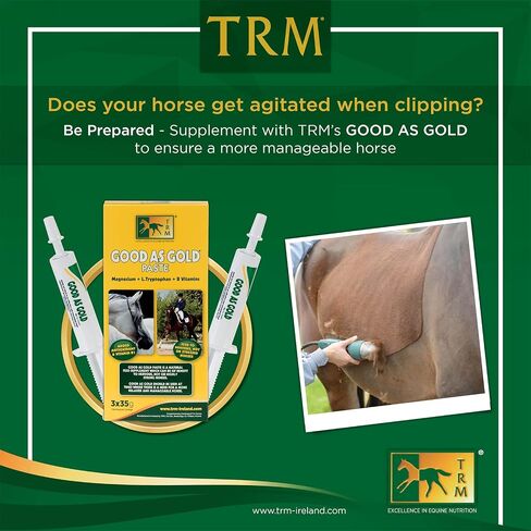 TRM Good as Gold Equine Calming Supplement for Relaxation and Focus - 3 Qty x 1.23 oz in Saudi Arabia