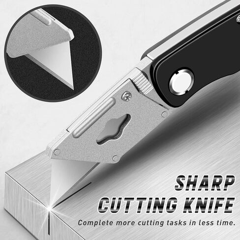 JETMORE 4 Pack Folding Utility Knife with Extra 10Pcs Blades and 4 Pack Box Cutter Utility Knife in Kuwait
