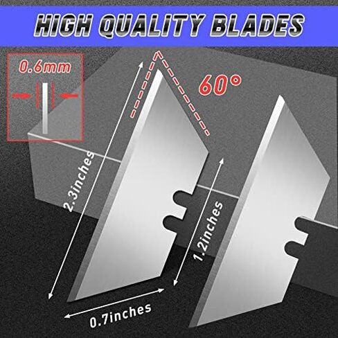 JETMORE 4 Pack Folding Utility Knife with Extra 10Pcs Blades and 4 Pack Box Cutter Utility Knife in Kuwait