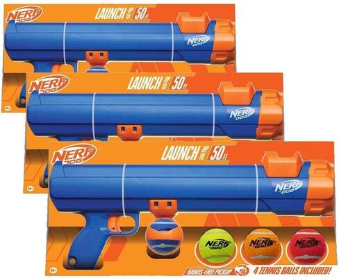 Nerf Dog Tennis Ball Blaster Dog Toy white, 2.5 Inch Glow Reload Ball in Kuwait