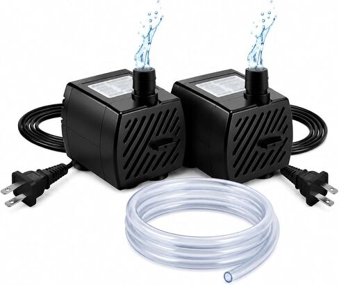 2 Pack Mini Submersible Water Pump, 3W Aquarium Fountain Pump in Kuwait