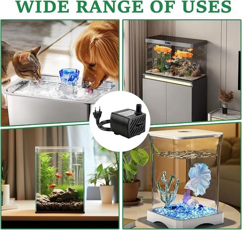2 Pack Mini Submersible Water Pump, 3W Aquarium Fountain Pump in Kuwait