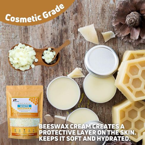 PURIME White Beeswax Pellets | Food-Grade, Pure, Triple-Filtered (1, Pounds) in Kuwait