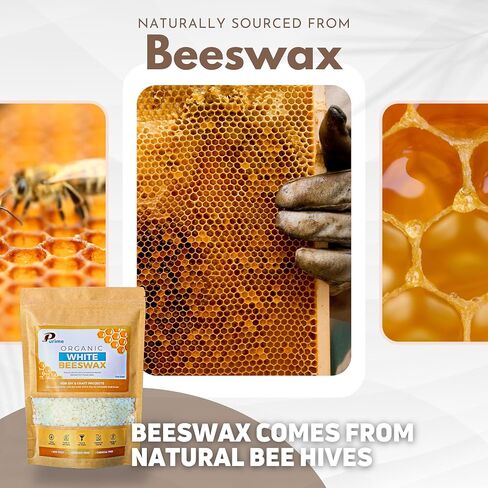 PURIME White Beeswax Pellets | Food-Grade, Pure, Triple-Filtered (1, Pounds) in Kuwait