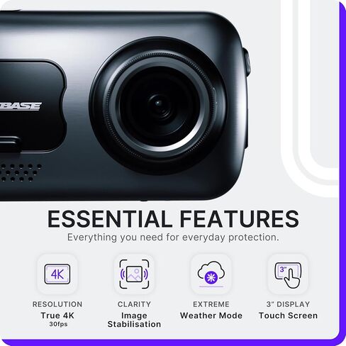 Nextbase 622GW Dash Cam تسجيل كامل بدقة 4K / 30 إطارًا في الثانية UHD في كاميرا DVR للسيارة - 140 درجة أمامية - Wi-Fi، GPS، Bluetooth - حركة بطيئة للغاية @ 120 إطارًا في الثانية - تثبيت الصورة - عنوان 3 كلمات - رؤية ليلية - Alexa مدمج in Saudi Arabia