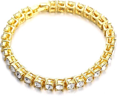 Halukakah Cat Collar Diamond Tennis Chain - Elite - Gold Chain for Cats & Kittens Iced Out - 18k Real Gold Plated 7" Collar Size - for Decoration Only - Get Your Cat Catwalk Ready in Kuwait