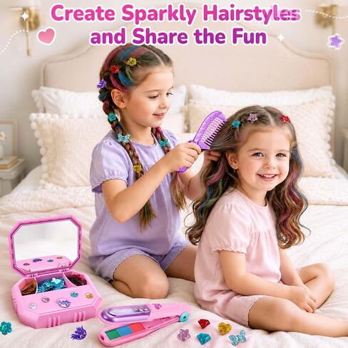 Dreamon Hair Gem Stamper Kit with Hair Chalk, Birthday Gifts for Girls 3-12 in Saudi Arabia