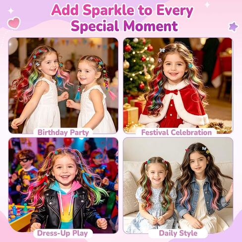 Dreamon Hair Gem Stamper Kit with Hair Chalk, Birthday Gifts for Girls 3-12 in Saudi Arabia